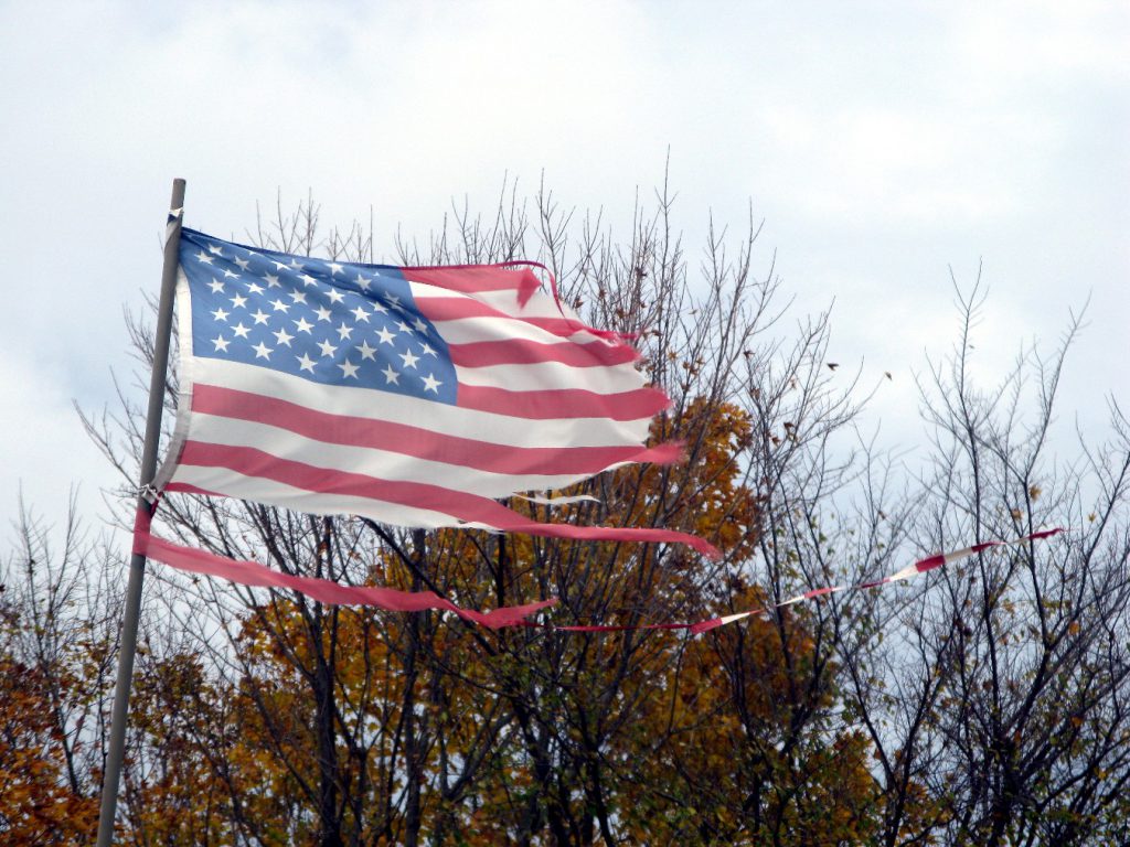 tattered flag