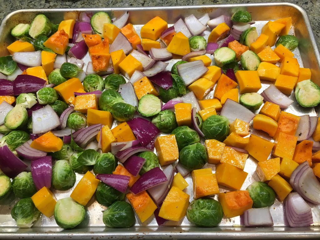 Veggies ready to roast